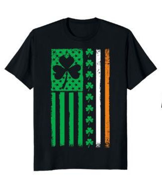 Irish Flag with Clover Tee – Wear Your Irish Pride!