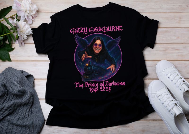 Ozzy Tribute Apparel - The Prince of Darkness 1948-2025