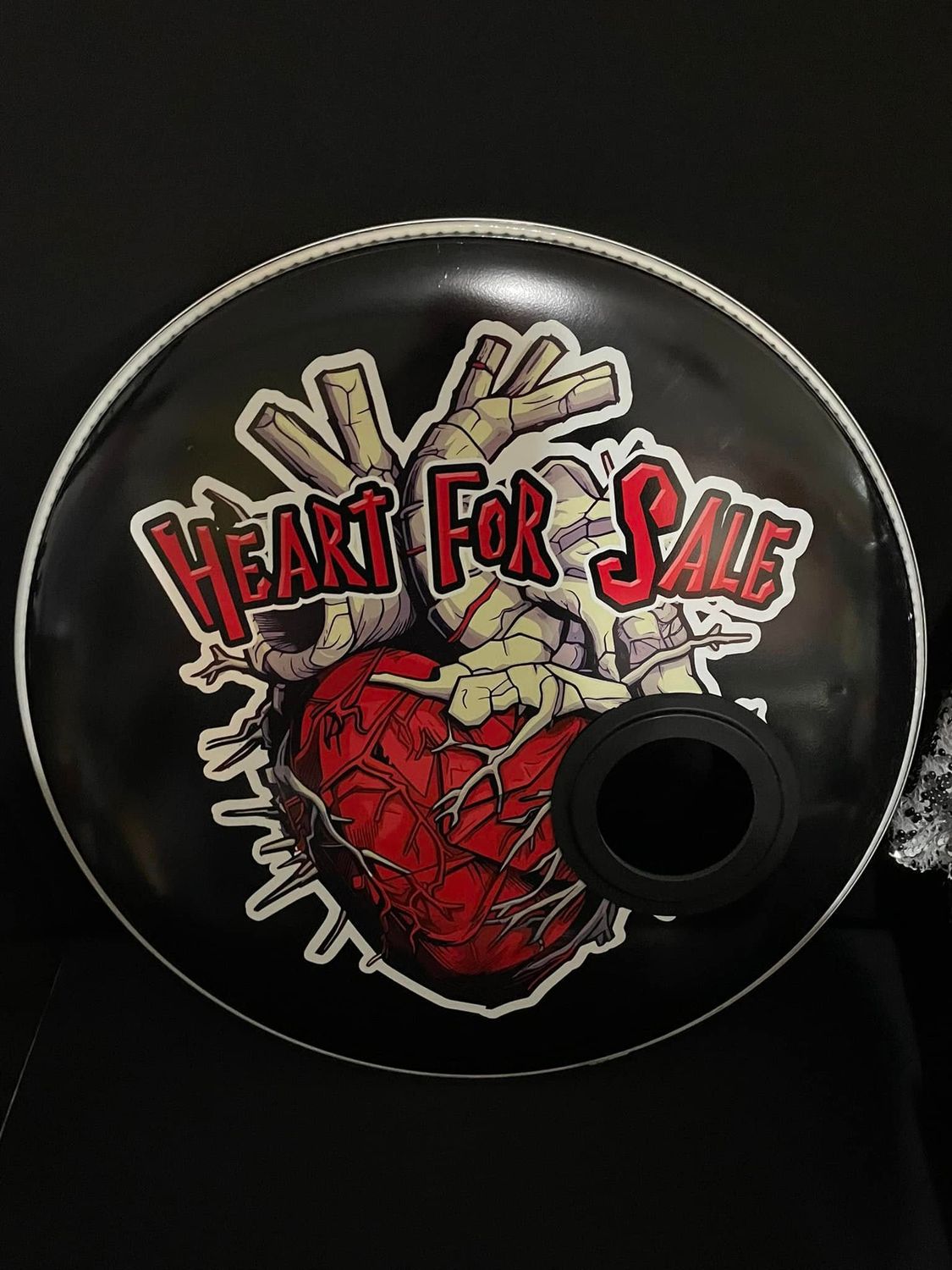 Custom Drum Skin Decal Application