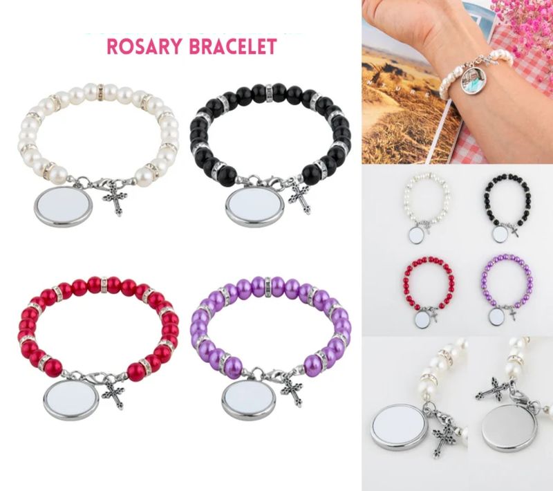Custom Rosary Bracelets – Personalized Photo Charm