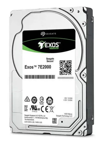 Seagate Exos 7E2000 1TB 512N SATA 2.5&#39;&#39; Drive; 6GB/s Interface; RPM7200; 128MB cache