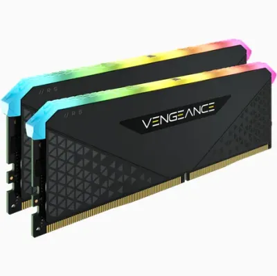 CORSAIR VENGEANCE RGB RS 32GB (2x16GB) DDR4 3600 C16 memory Kit; 16-20-20-38;  1.35V; Black. 
