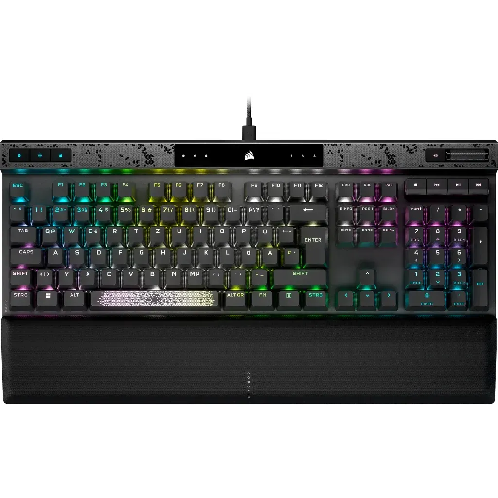 Corsair K70 MAX RGB Magnetic-Mechanical Gaming Keyboard; Adjustable CORSAIR MGX Switches; Steel Gray