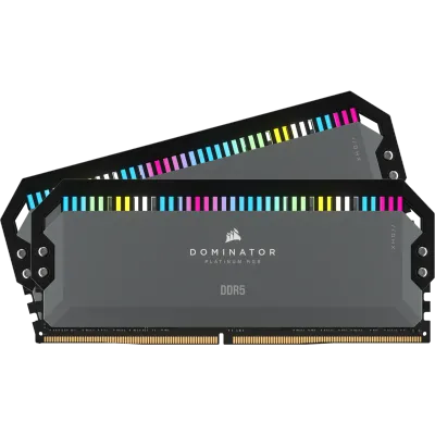 CORSAIR DOMINATOR RGB DDR5 32GB (2 x 16GB) DDR5 6000 CL30-36-36-76 1.40V Intel XMP &amp; AMD EXPO - GREY. 