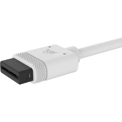 CORSAIR iCUE LINK Cable; 1x 600mm Y-Cable with Straight connectors; White