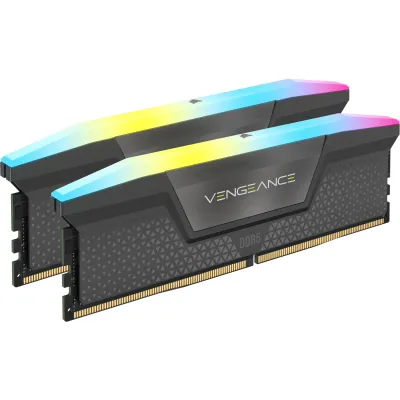 Corsair VENGEANCE RGB DDR5 32GB (2 x 16GB) DDR5 5200 CL40-40-40-77 1.25V Intel XMP &amp; AMD EXPO - GREY. 