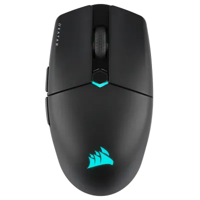 Corsair KATAR ELITE Wireless Ultra-Light Gaming Mouse; 26000 DPI; Black. 