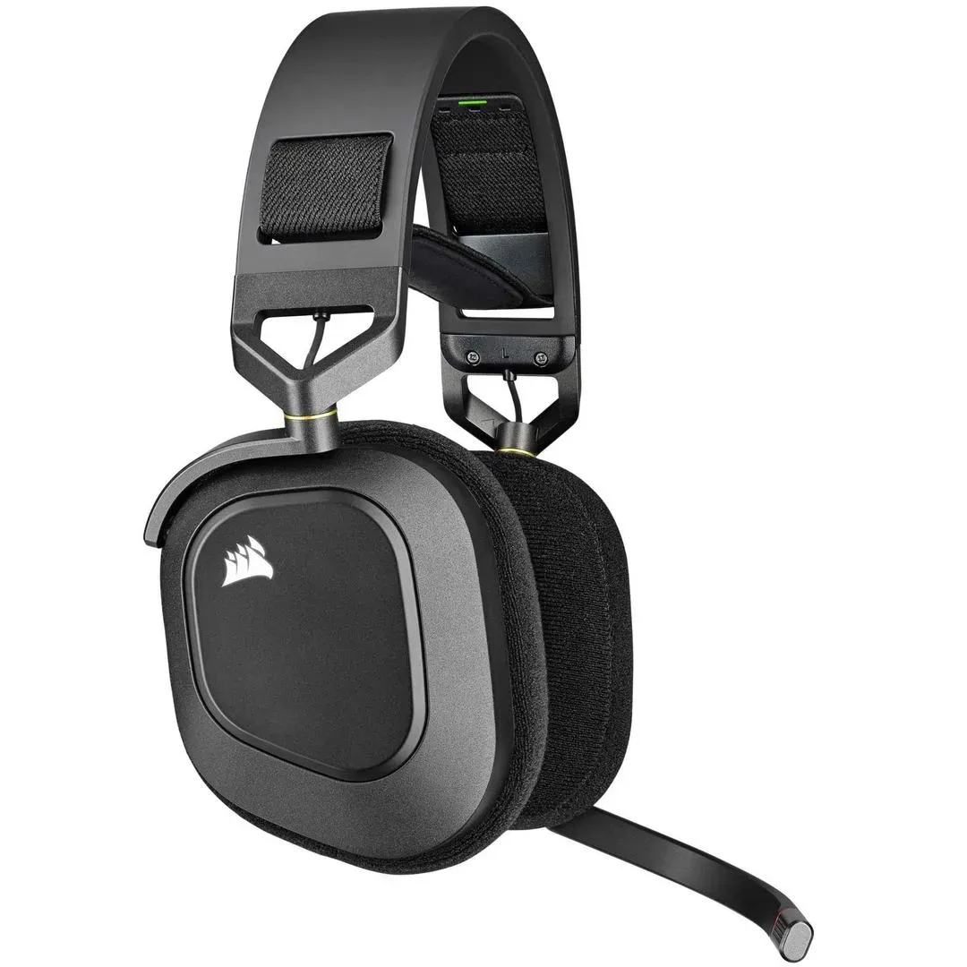 HS80 RGB WIRELESS Premium Carbon Headset; Spatial Audio; 50mm Audio Drivers; Omni-directional Microphone - PC/ Mac/ PlayStation 