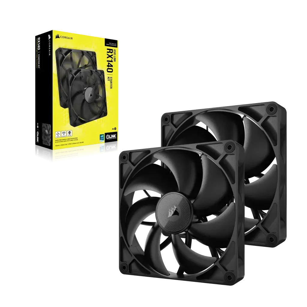 CORSAIR RX Series; iCUE LINK RX140; 140mm Fan; Dual Pack