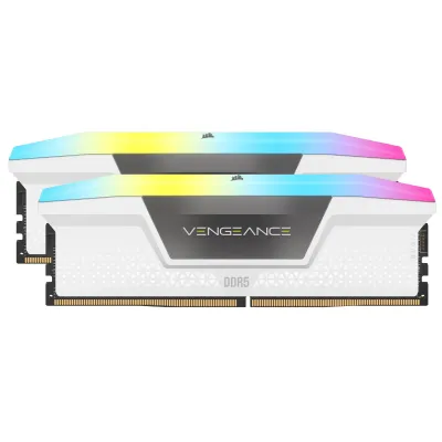 Corsair VENGEANCE RGB DDR5 32GB (2 x 16GB) DDR5 6000 CL36-44-44-96 1.40V Intel XMP &amp; AMD EXPO - White