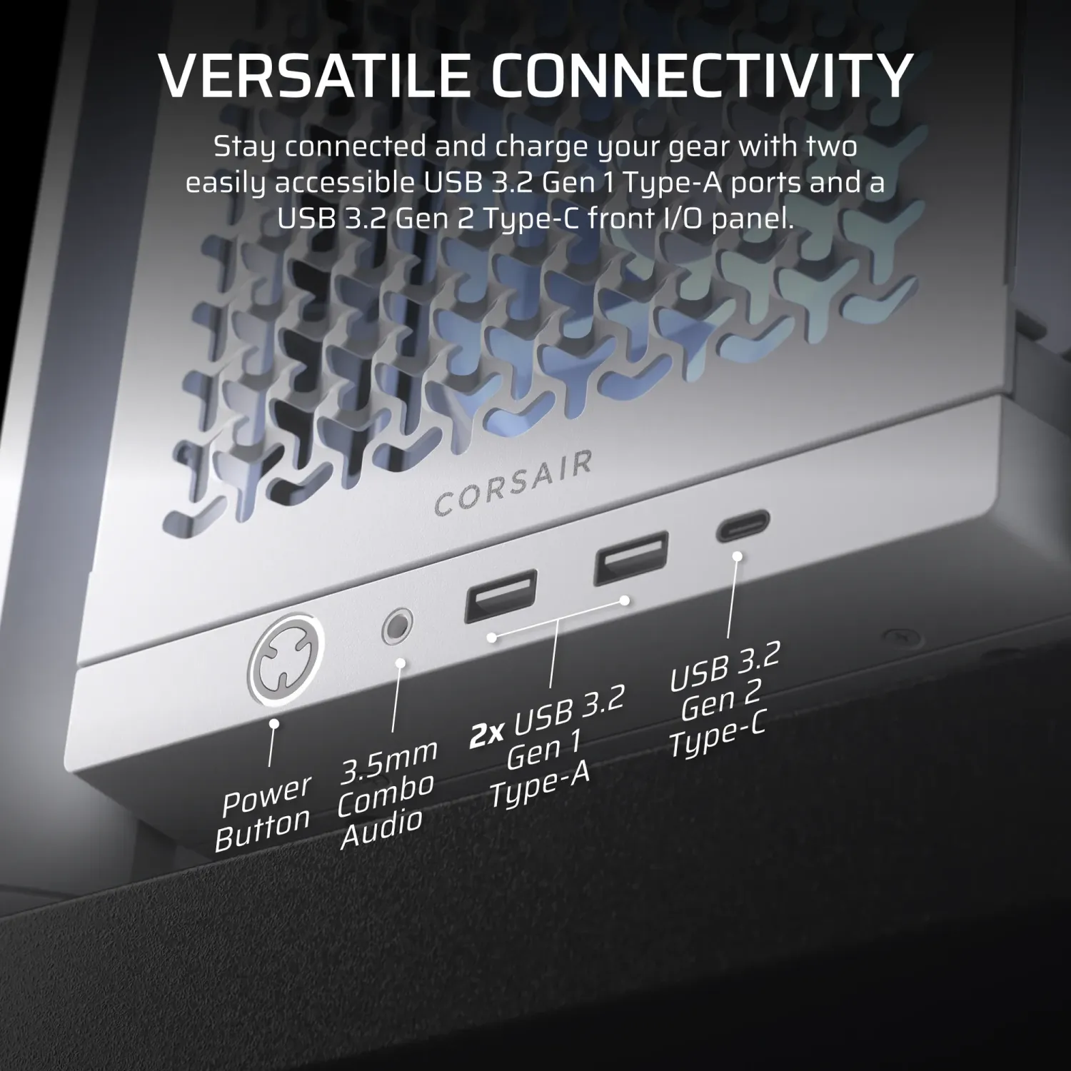  FRAME 4000D RS ARGB White Mid-Tower PC Case; 2x 3.5&#39;&#39; |  2x 2.5&#39;&#39; Drive Bays; Up to 360mm Radiator; 3x RS ARGB PWM Fans;