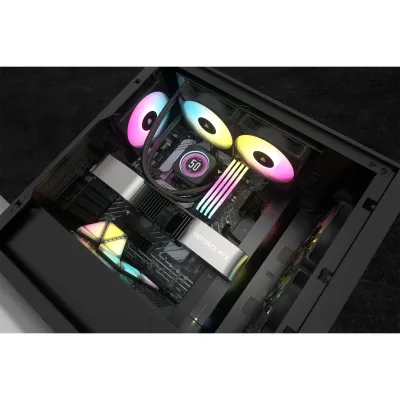 Corsair iCUE H100i ELITE LCD XT 240mm Liquid CPU Cooler AMD: AM5; AM3/4; sTRX4; sTR4 | Intel LGA: 1700/1851; 115X; 1200; 2011