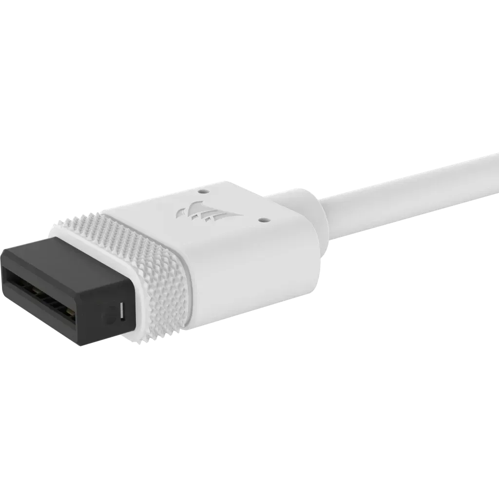 CORSAIR iCUE LINK Cable; 1x 600mm Y-Cable with Straight connectors; White