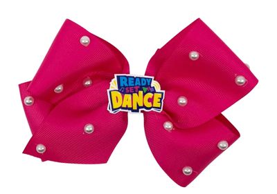 READY SET DANCE PEARL HAIR BOW
