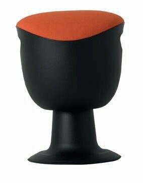 Multibeweglicher Hocker, Polsterfarbe: orange