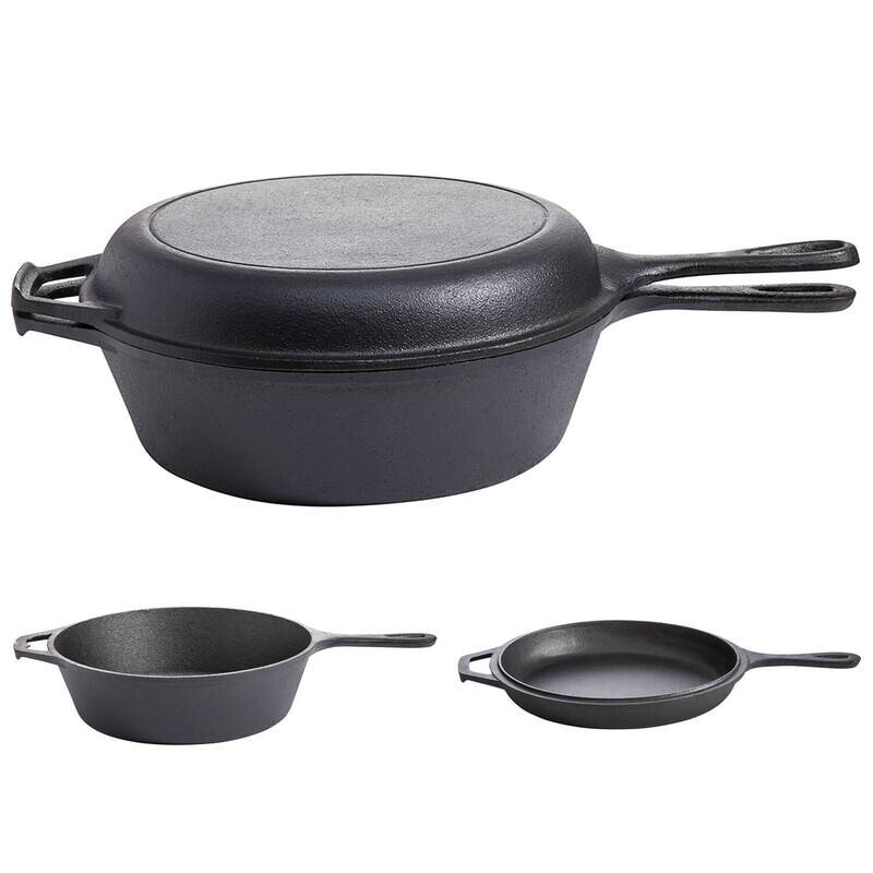2in1 -Gusseisen Topf & Pfanne, ø 26 cm