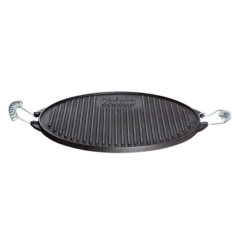 Grillplatte (Plancha) aus Gusseisen Light, ø 38 cm