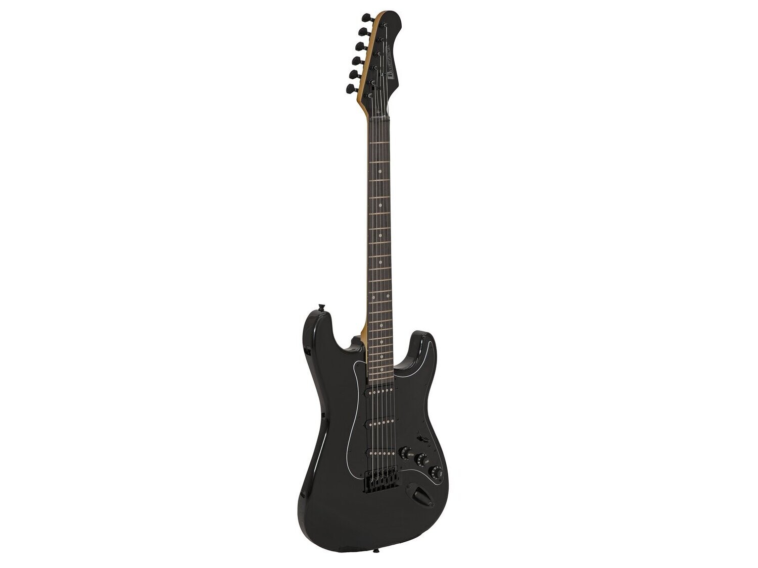 Di Mavery E-Gitarre ST-203, gothik-schwarz