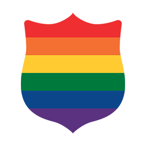 Vinyl Rainbow Shield Stickers