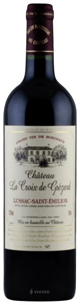 12 bottles - Chateau La Croix de Grézard Lussac-Saint-Émilion 2016