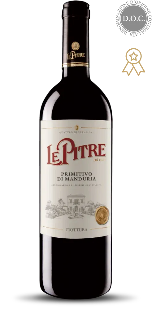 6 Bottles - Mottura Primitivo di Manduria Le Pitre 2022