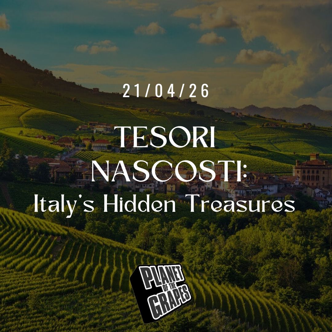 Tesori Nascosti: Italy's Hidden Treasures - Tuesday 21st April @Planet of the Grapes - East Dulwich 7pm Tesori Nascosti: Italy's Hidden Treasures - Tuesday 21st April @Planet of the Grapes - East Dulwich 7pm