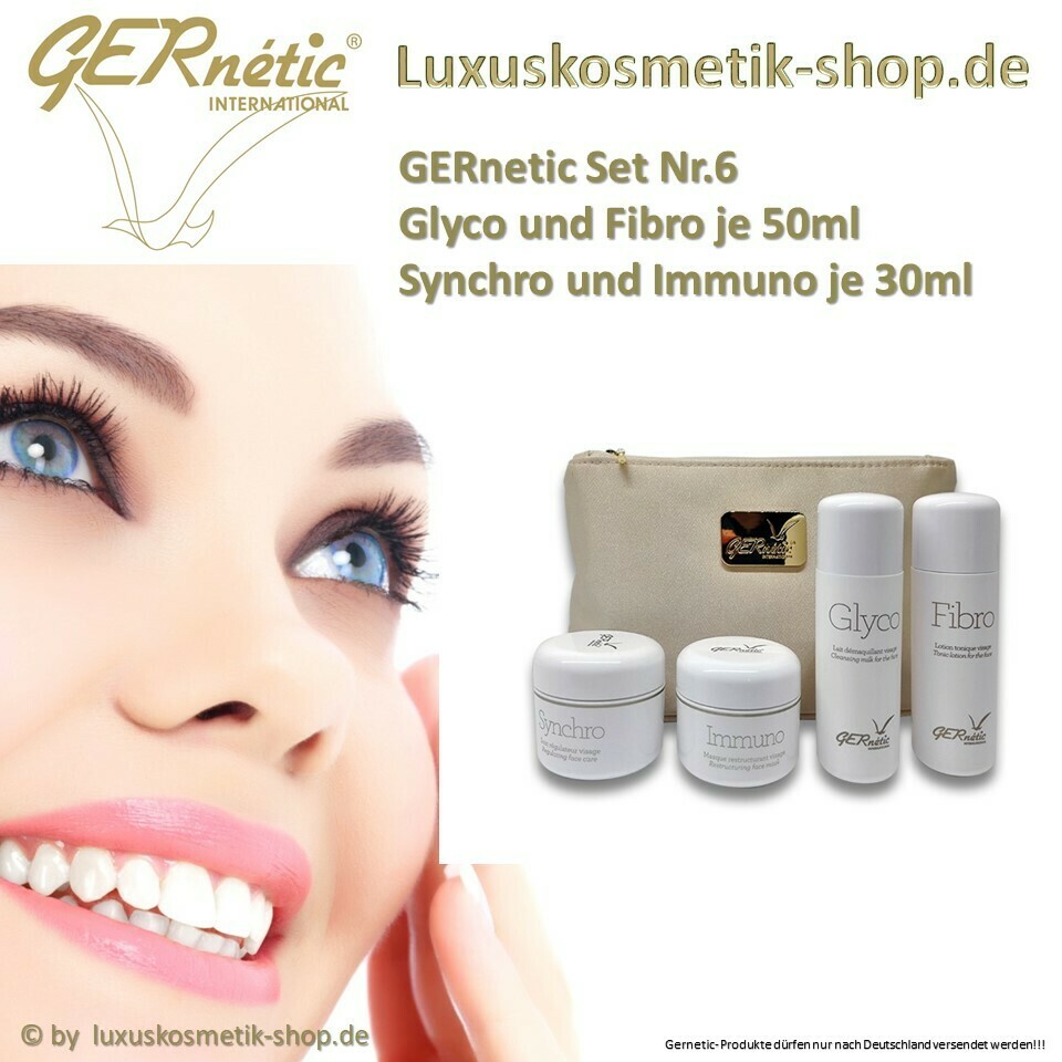 GERnetic SetNr.6 Fibro 50ml,Glyco 50ml Immuno 30ml Synchro 30ml Tasche