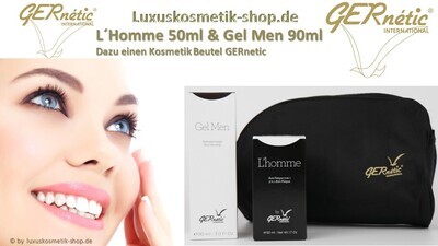 GERnetic L´Homme 50ml &amp; Gel Men 90ml mit Kosmetikbeutel. 'SONDERANGEBOT'