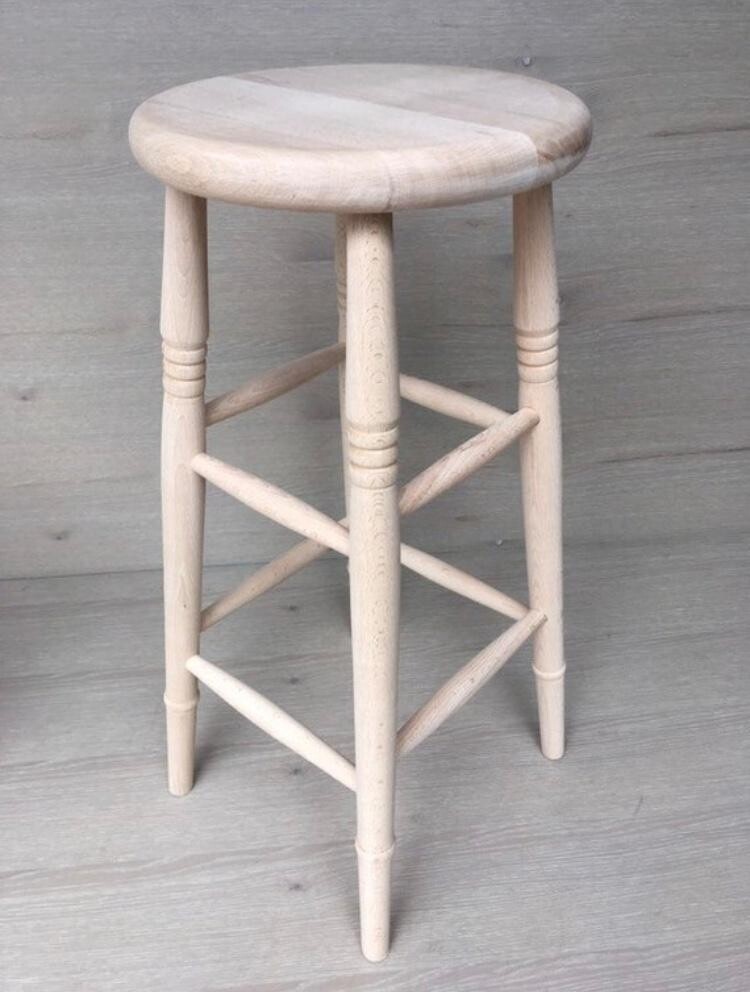 unfinished pine bar stools