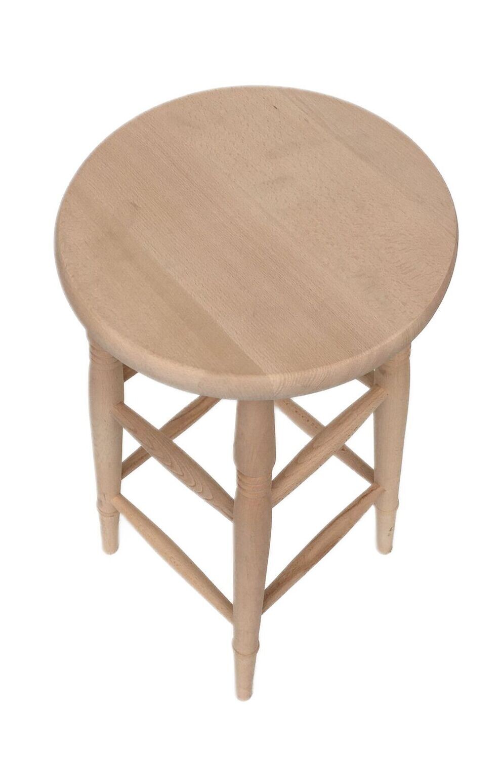 Low Dressing Table Stool - Unfinished Low Dressing Table Stool - Unfinished