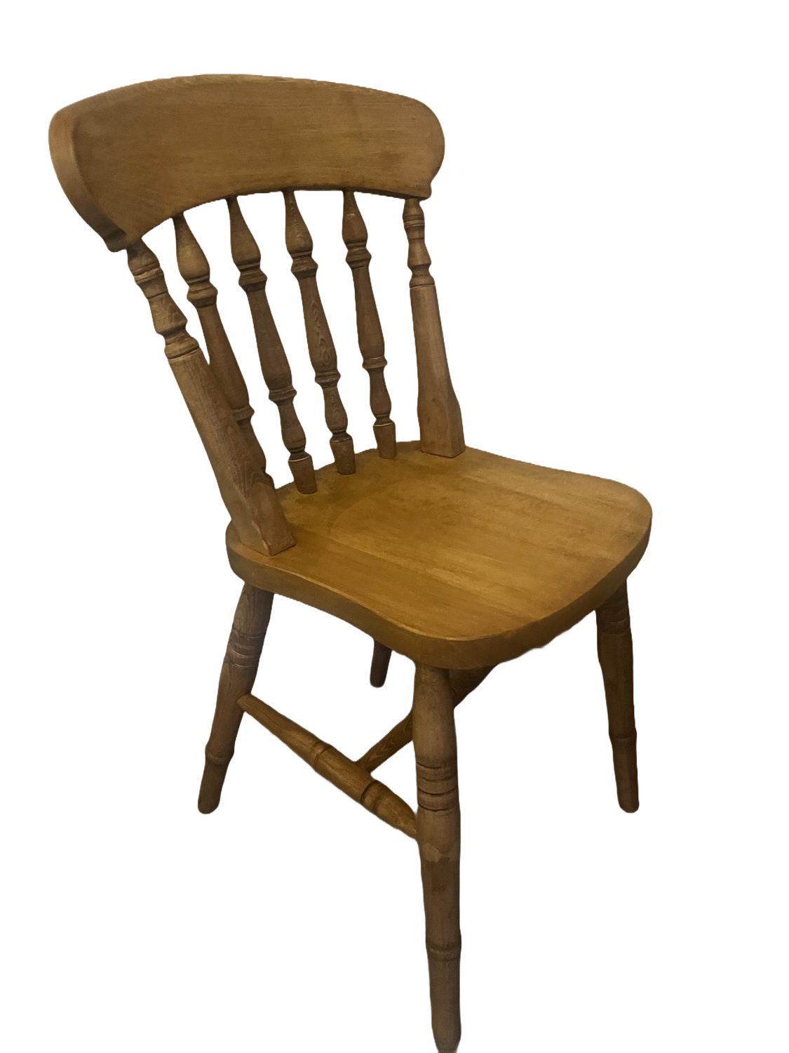 Spindle Back Farmhouse - Oak Finish Spindle Back Farmhouse - Oak Finish