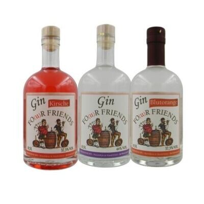 Gin-Paket FO(u)R FRIENDS (Gin, Gin-Kirsche, Gin Blutorange)