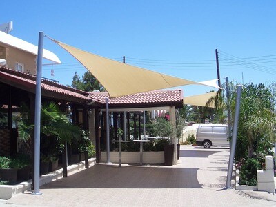 Flat-Pack Shade Sail Kits wih Poles