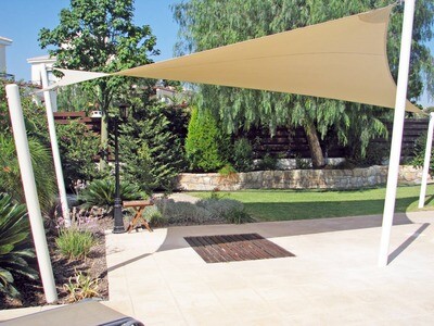 Flat pack square shade sail kit 3.6 x 3.6m