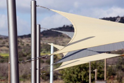 Flat pack triangle shade sail kit 3.5 x 3.5 x 3.5m