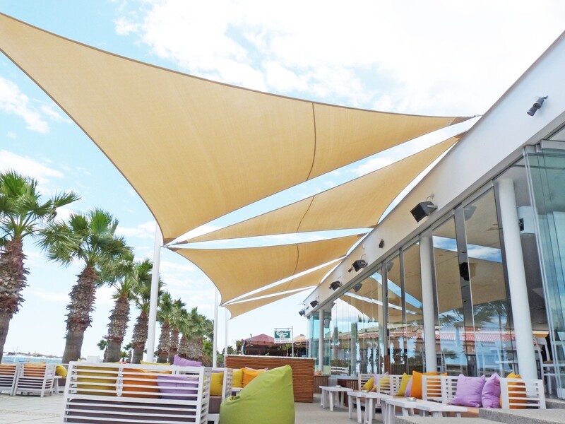 ​DIY Triangle Shade Sail 
5m x 5m x 5m
