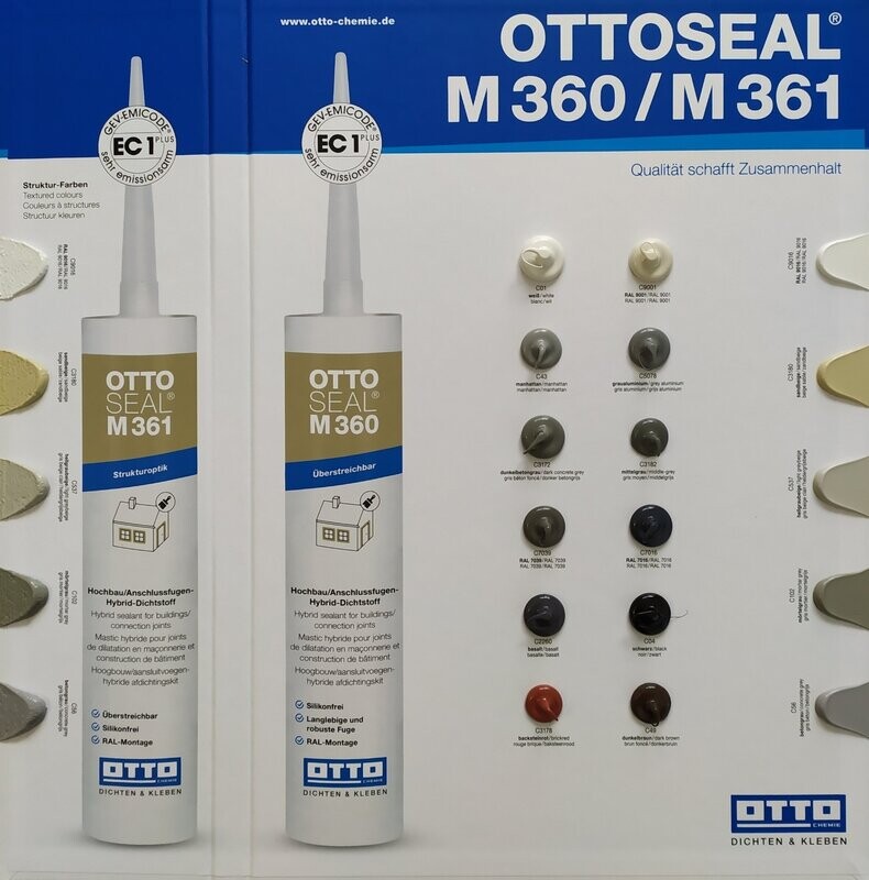 NUANCIER M360 / M361 Mastics hybrides