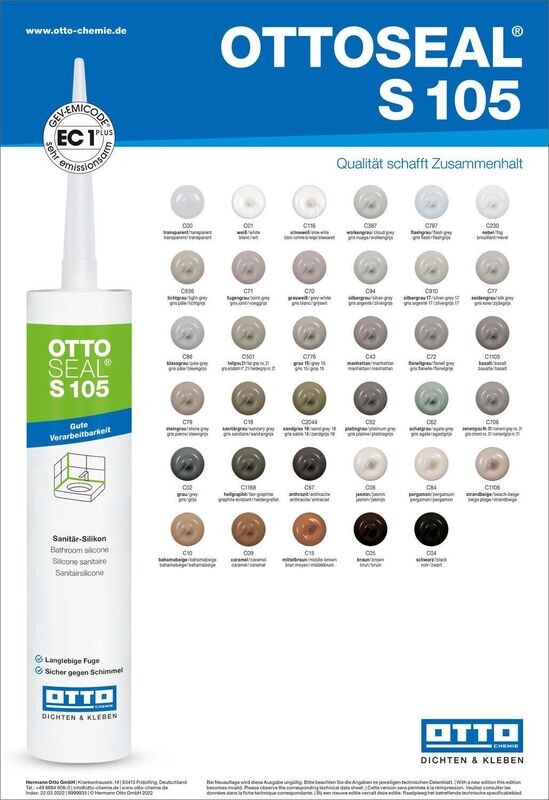 S105 Silicone Sanitaire standard