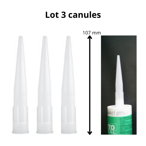 Lot de 3 canules