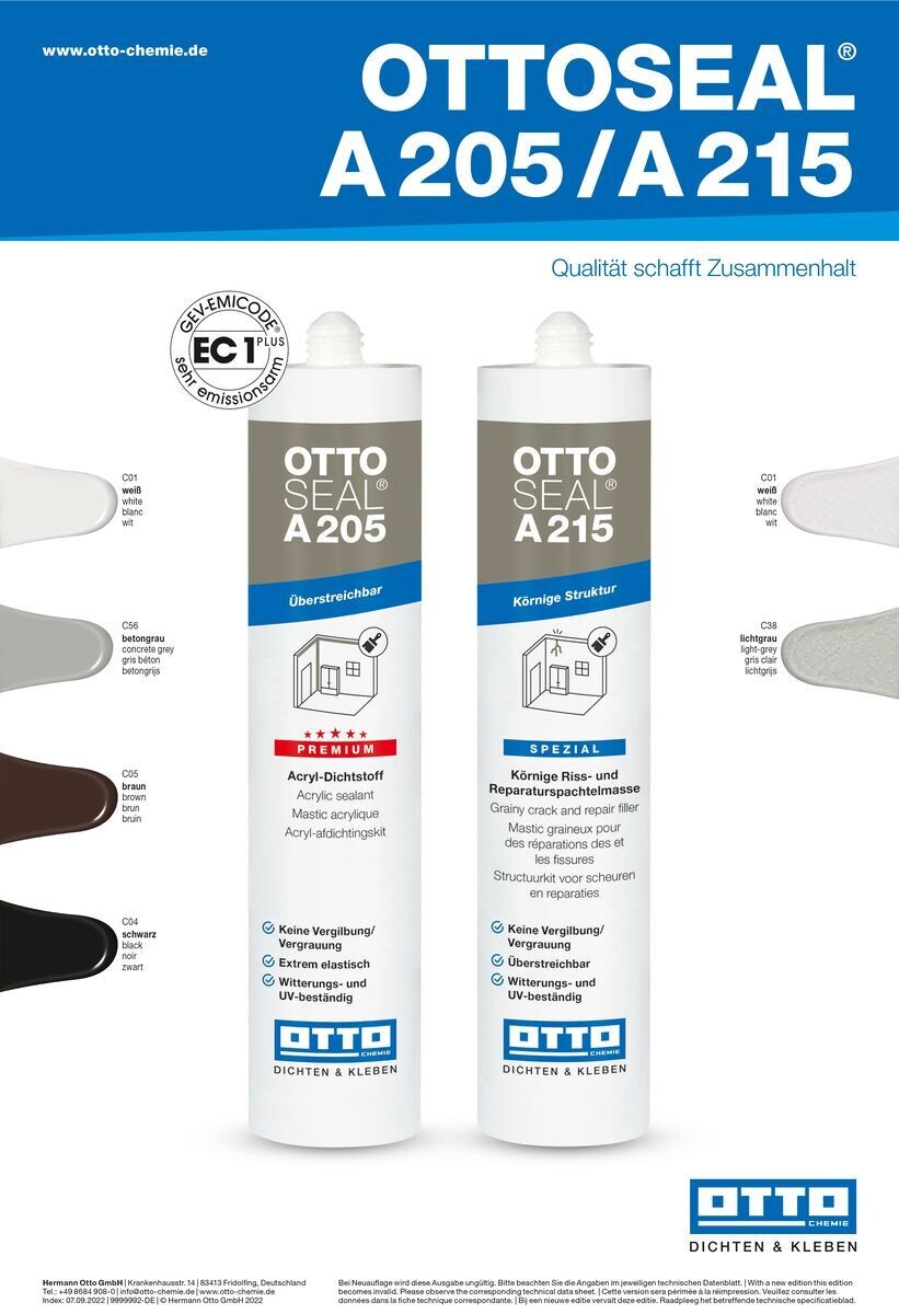 A215 – Mastic Acrylique Structuré pour Fissures & Crépi A215 – Mastic Acrylique Structuré pour Fissures & Crépi