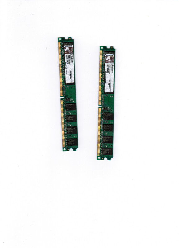 Arbeitsspeicher Kingston 2x 1GB Arbeitsspeicher Kingston 2x 1GB