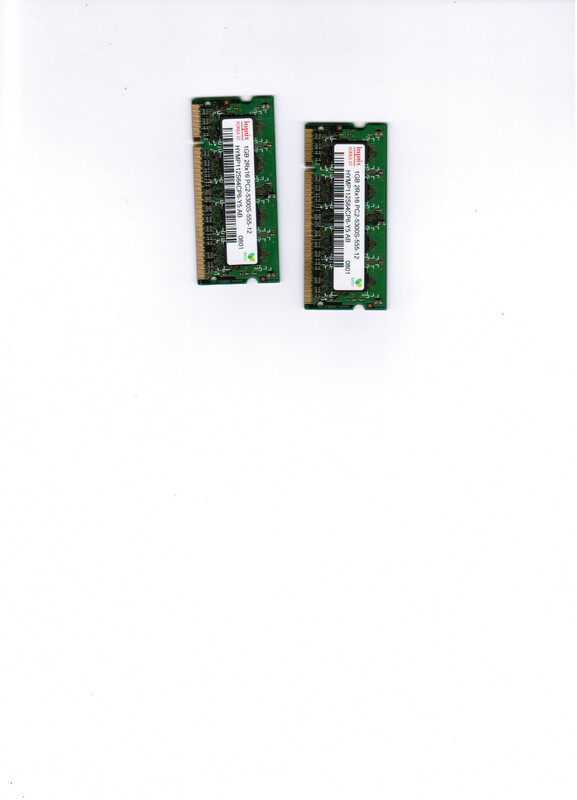 Notebookspeicher hynix 2x 1GB Notebookspeicher hynix 2x 1GB