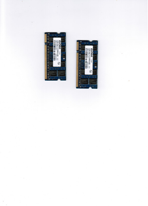 Notebookspeicher ELPIDA 2x 2GB Notebookspeicher ELPIDA 2x 2GB