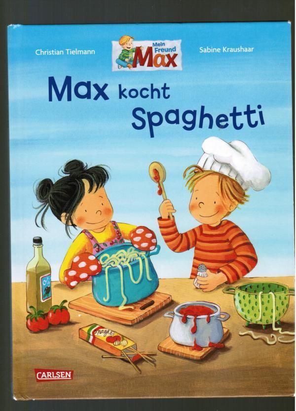 Max kocht Spaghetti