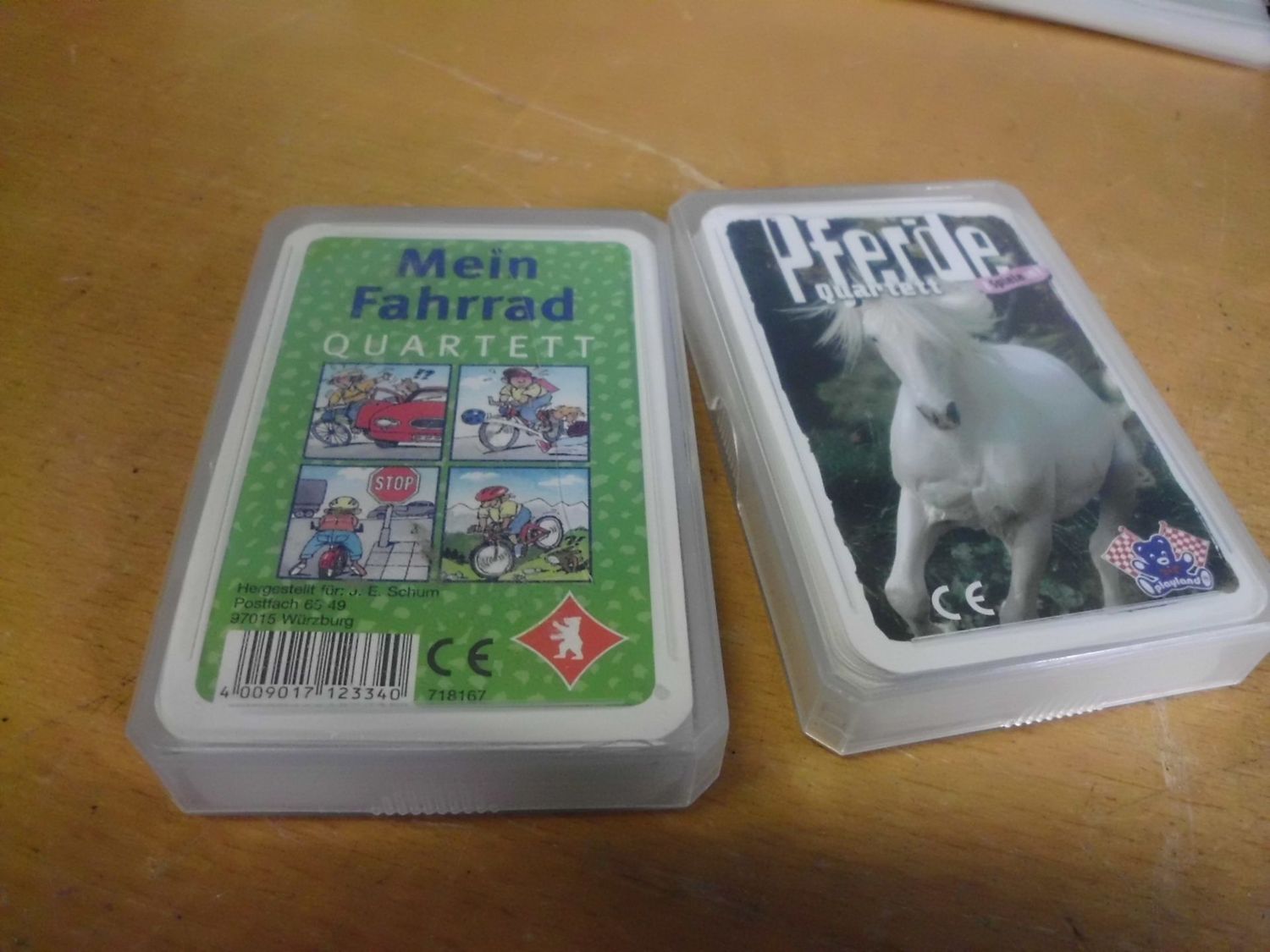 Pferde Quartett und Mein Fahrrad Quartett