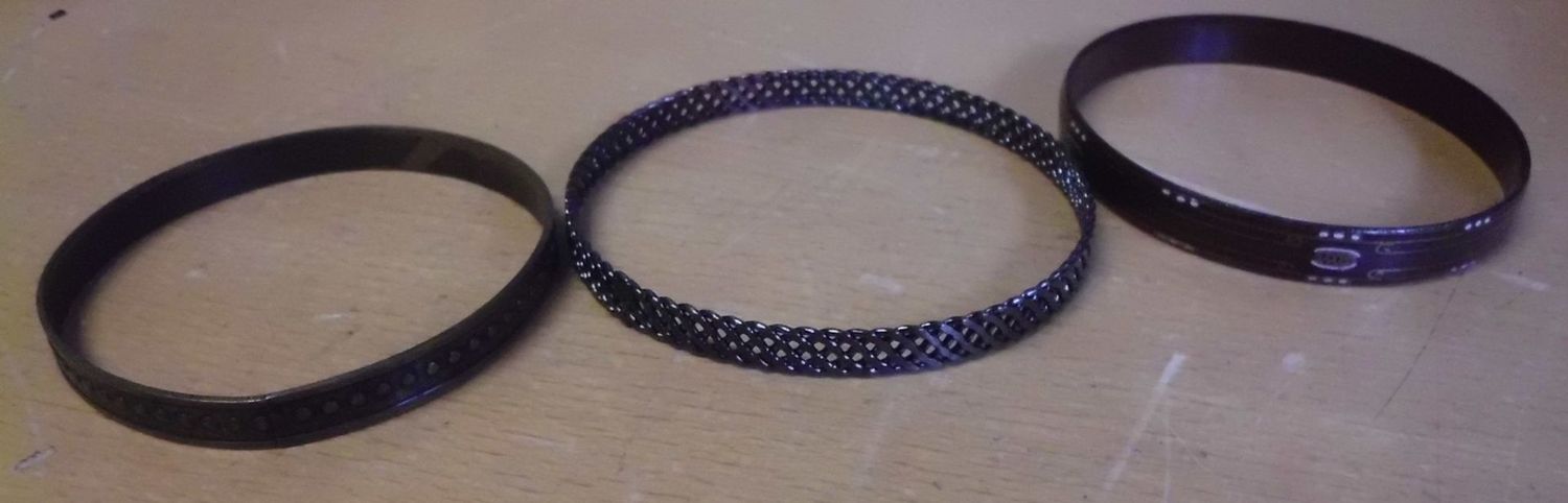 3 Metallarmbänder
