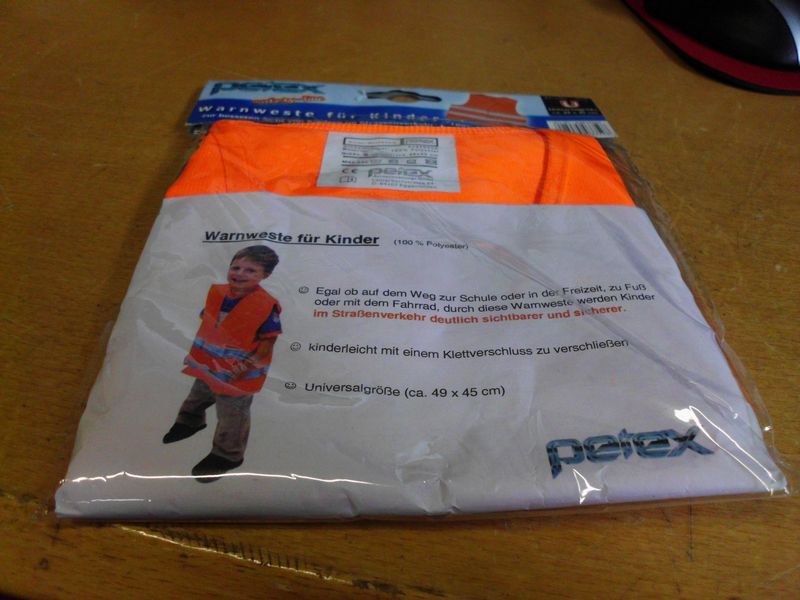 Kinder Warnweste