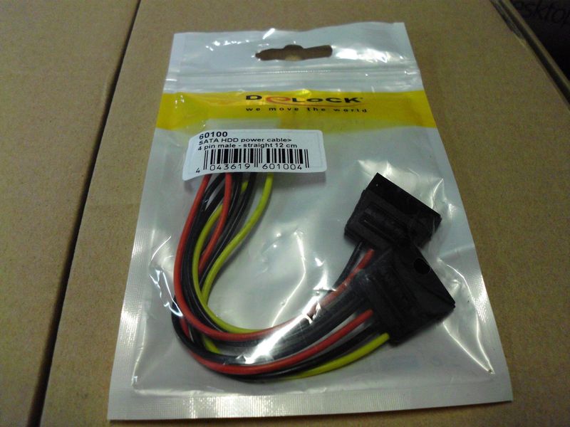 Delock Kabel Adapter Power SATA HDD - 4pin Stecker