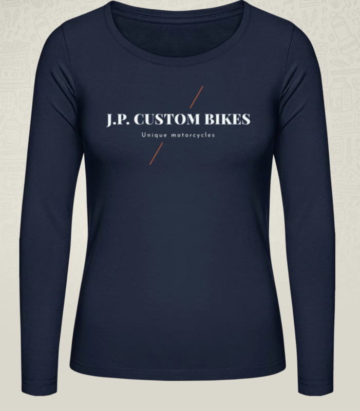 Damen Langarm Shirt // J.P. Custom Bikes Logo