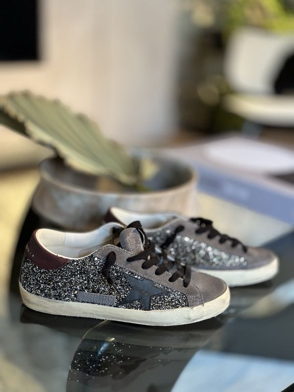 Golden Goose Super Star Glitter Sneakers